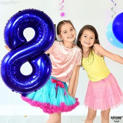KatchOn, Navy Blue Number 8 Balloon – 40 Inch | Number 8 Balloons for Birthda…