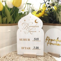 Ramadan Countdown Calendar 30 Days Eid Mubarak Calendar Ornament Decorations