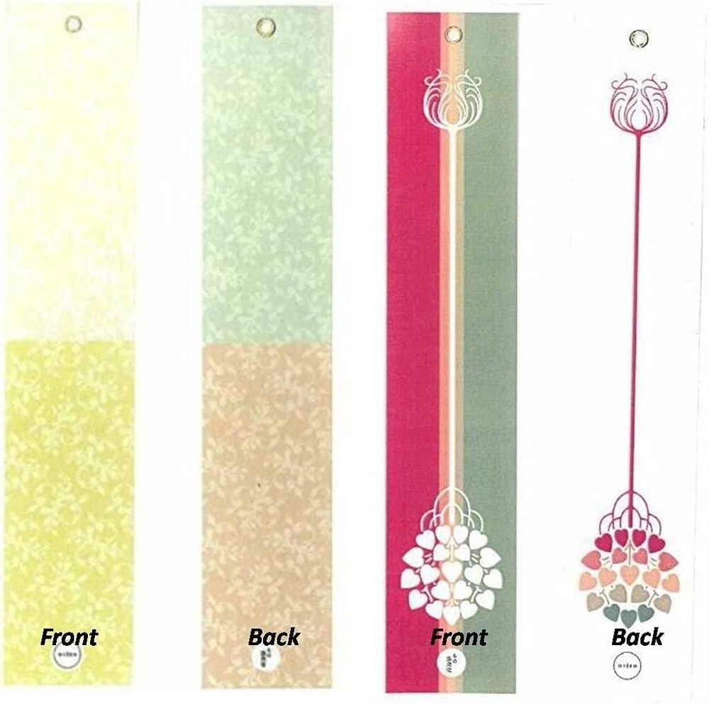 2 Pieces Japanese Furin Wind Chime Tanzaku Paper Wind Catcher Stripe /Made Japan
