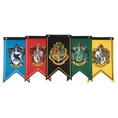 Conquest Journals Harry Potter Wizarding House Banner Flag Set, 12» x 20» P…