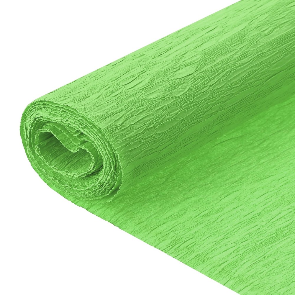Crepe Paper 7.9ft Long 20 Inch Wide Bright Green Roll Streamers Party 2 Pack