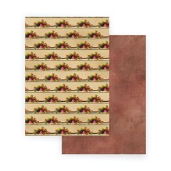 Scrapbooking Paper VINTAGE THANKSGIVING Decorative Paper, Vintage Paper