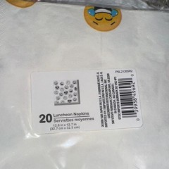 Emoji Party Supplies Set Tablecover Plates Hats Decorations Decor Headband NEW