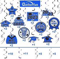 31 Pieces Graduation Party Supplies 2023 Graduation Hanging Swirl Congrats Gr…
