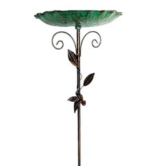 Sturdy Metal Bird Bath 30.31in – Design Outdoor For Garden Decoration