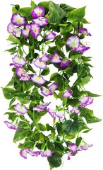 CISDUEO 2 Pcs Artificial Vines Silk Morning Glory for Outdoor Purple