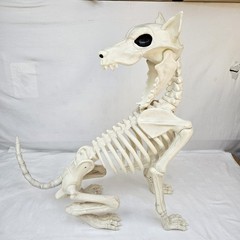 Large Crazy Bonez Skeleton Wolf Halloween Decoration Poseable Static Display Pro