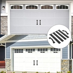 Decorative Magnetic Garage Door Handles Hinges Weather Resistant Black