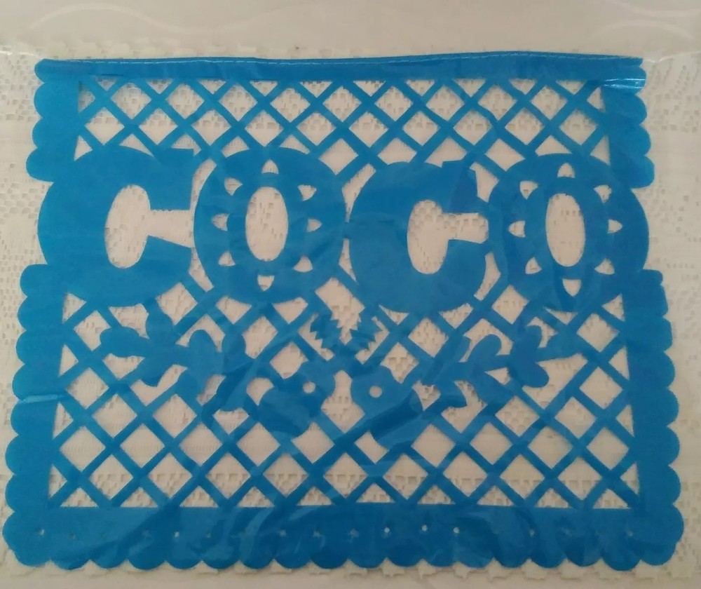 Coco Disney Movie Papel Picado Banner 10 Panels 16 in X 13 in 16 ft long