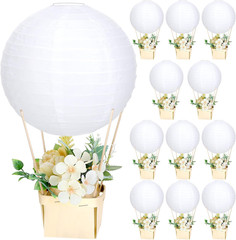 12 Sets Baby Shower Hot Air Balloon Table Centerpieces for DIY Hot Air Balloon P