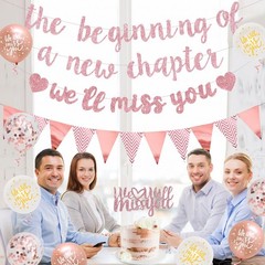 Farewell Party Decorations, The Beginning of A New Chapter We Will Miss You B…