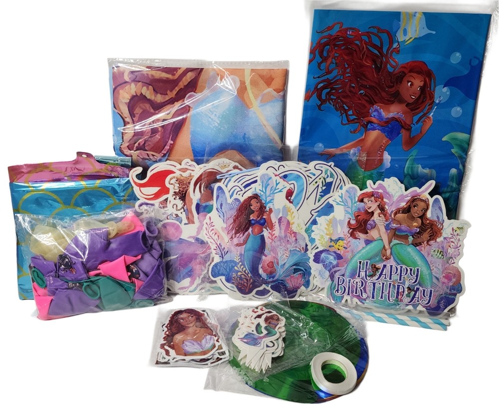 New Little Mermaid Style Ariel’s Beginnings Birthday Party Decorations