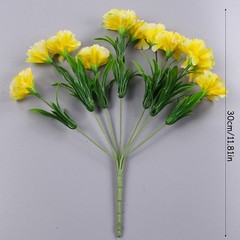 10 Heads Artificial Carnation Home Decor Multi Color Beauty Silk Fake Flower