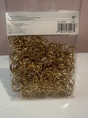Wedding Bands Confetti Gold Plastic Rings, 288 Pieces (MPN 340290)