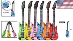 Assorted Color Inflatable Guitars – Waterproof 6-Pack for Vibrant Celebrations