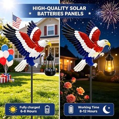 Elegant Bald Eagle Outdoor Stake Lights