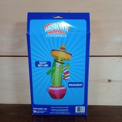 Gemmy Airblown Inflatable Tabletop Centerpiece Cactus 24″ Tall TexMex Quirky Fun