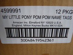 48 x My Little Pony Pom Pom Name Tags Place Cards Party Decoration NEW