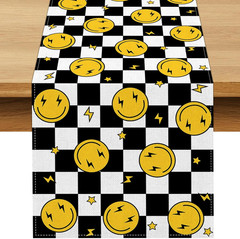 One Happy Dude Table Runner Smile Face 1St Birthday Party Decoration Baby Shower