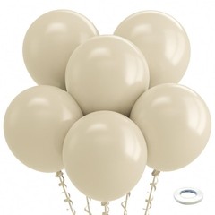 White Sand Balloons 18 Inch 30 Pack Large Thick Latex Party Balloons