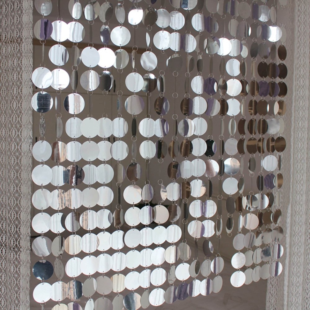 Sequin Curtain Panel: Festival Party Backdrop, Customizable Length