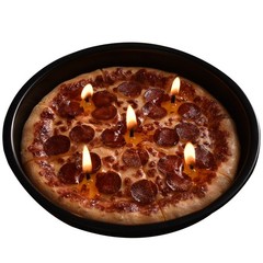 Pizza Realistic Food Vegetable Wax Candle Novelty Kitchen Decor Party Gift Fun