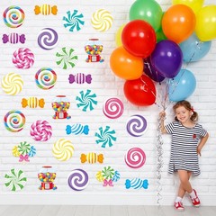 120 PCS Christmas Candy Bulletin Board Cutouts Peppermint Lollipop Decor