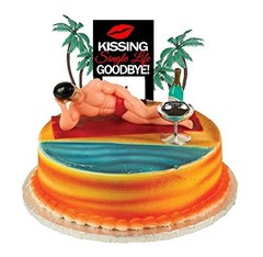 CakeSupplyShop Bachelor/Bachelorette Party Male Bikini Dancer Cake Topper wit…