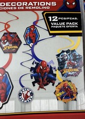 3 Spider-Man™ Webbed Wonder Swirl Value Pack Set of 12 Ultimate Party Decor…