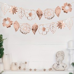 Leaf Banner, Funky Bohemian Leaf Banner, Double Sided Waterproof Colorful