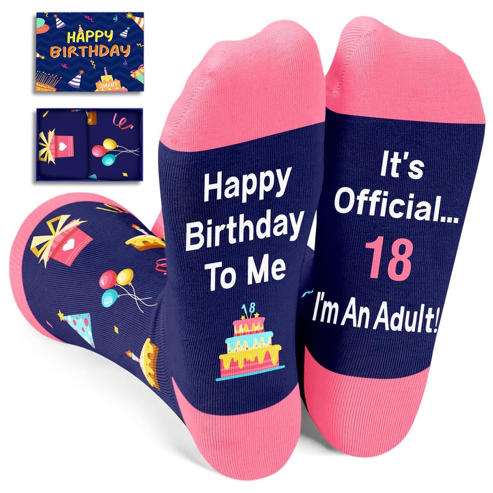 18th Birthday Gift Ideas – Socks 18 Year Old Girl Gift Teen Girl, Happy 18th …