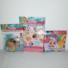 Sunny Day Birthday Party Decor Lot- Decoration Kit, Table Cover, Banner, NEW