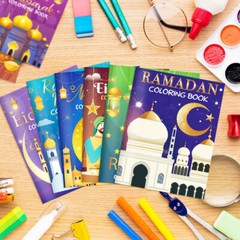 Ramadan Eid Mubarak Party Mini Coloring Book Graffiti Painting Book ET