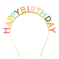 1PC Birthday Party Headband IT ‘S MY BIRTHDAY Drip Oil Colorful Letters Birthday