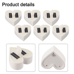 Set of 6 Simulation Candles with Solar Power for Inviting Outdoor Spaces
