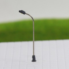 10pcs Z Scale Model Train Lamps Railroad Lamp Posts Led Street Building Light