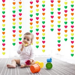 Valentines Day UV Neon Party Decorations Heart-Garland – 39Ft 3D Glow In The …