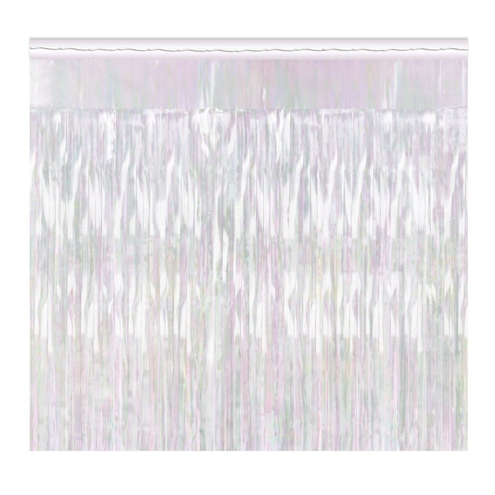 Beistle Opal 1-Ply Metallic Fringe Drape – General Occasion | Party Supply