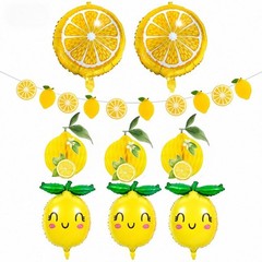 Lemon Balloons Lemon Foil Balloons 9PCS with Banner for She Found Her Main Sq…