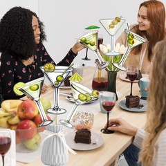 Martini Party Decoration Martini Centerpiece Sticks Martini Cocktail Cups The…