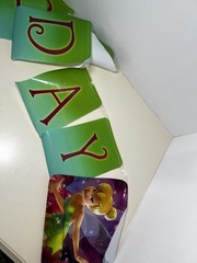 Vintage Disney Fairies TinkerBell 10 ft Happy Birthday Banner Plastic Y2K