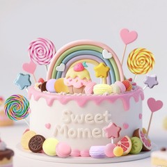 Candyland Cupcake Toppers Candy Cake Topper Sweet One Cake Topper Party Decor
