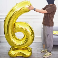 65 Inch Giant Silver Foil Number Balloon,Old Children’s Birthday Party Helium…