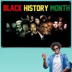 Large Black History Month Banner 72″ x 48″ Decorations African American