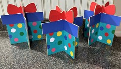 Lot 3 Multicolored Polka Dots Presents Gifts Table Decor Birthday Valentines