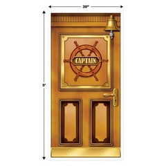 Beistle Plastic Cruise Ship Captain Door Covers 5 X 30 Set Of 3 – Or Pirate
