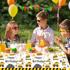 193 Pcs Construction 2Nd Birthday Party Supplies Dump Truck Two Years Old Party