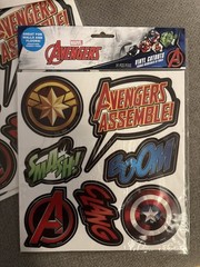 Bundle Marvel Avengers Birthday Party Scene Setters And Vinyl Cut Outs. Lot Of 7