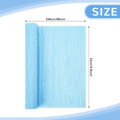 Crepe Paper Streamers 2 Rolls 10 X 98Inch (Baby Blue) | Crepe Paper Sheets for D