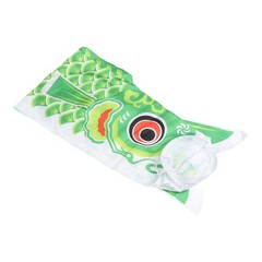 Japanese Carp Windsock Fish Flag Kite Satin 100cm Colorful Garden Ornament